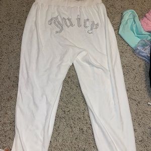 PLUS SIZE juicy couture by f21 white joggers. NWOT never worn just tried on